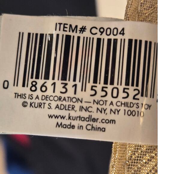 Kurt Adler 48" Round Ivory Gold Trim Embroidered Flower Christmas Tree Skirt - Picture 5 of 5